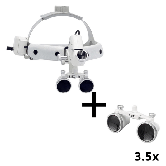 Lupa Pro Vision con Lámpara Frontal de 5 Watts y Lentes de 3.5x