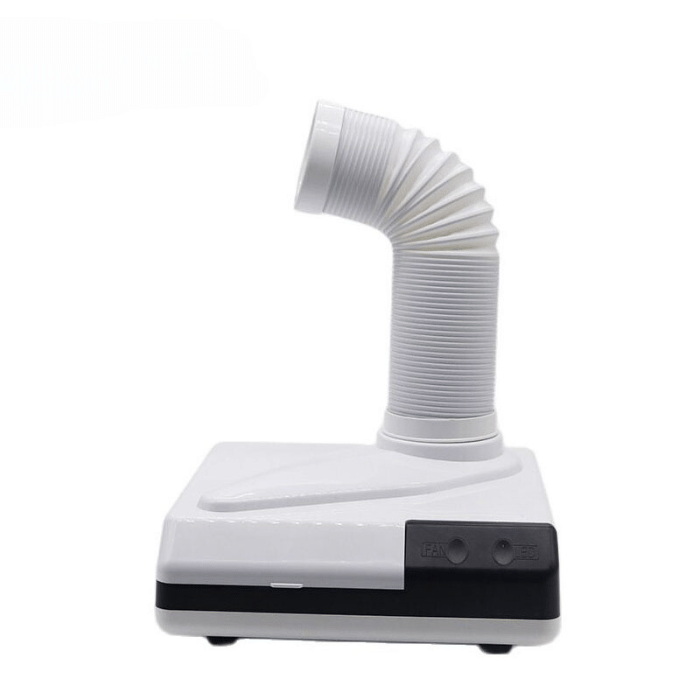 Aspirador dental de alta potencia con luz LED para una limpieza eficaz.